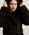 MADDIE COAT - DARK BROWN
