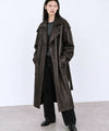 DAKOTA LEATHER COAT - BROWN
