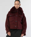 CHARLIE WOOL JACKET - BURGUNDY