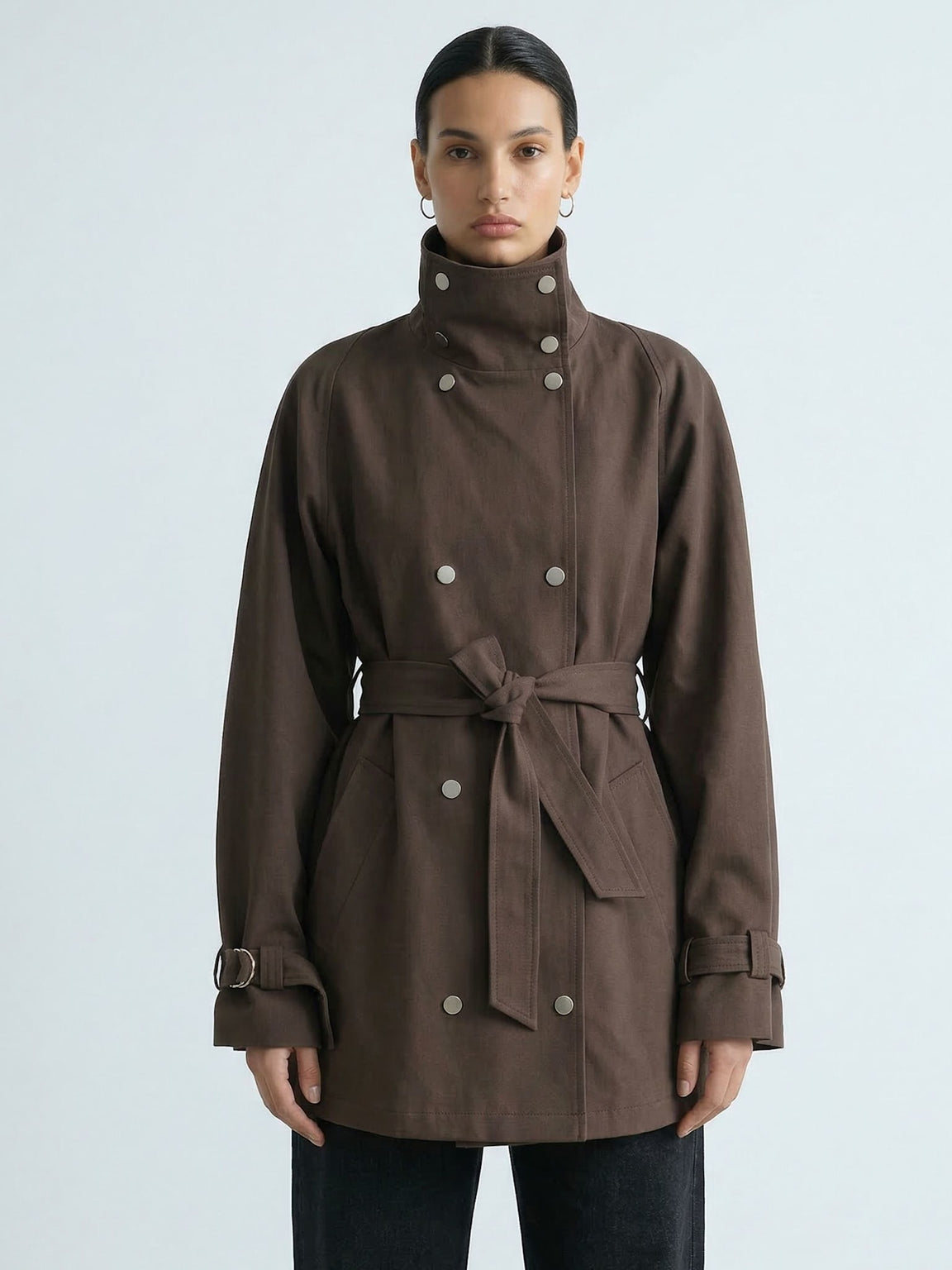 SKYLER CANVAS JACKET - BROWN