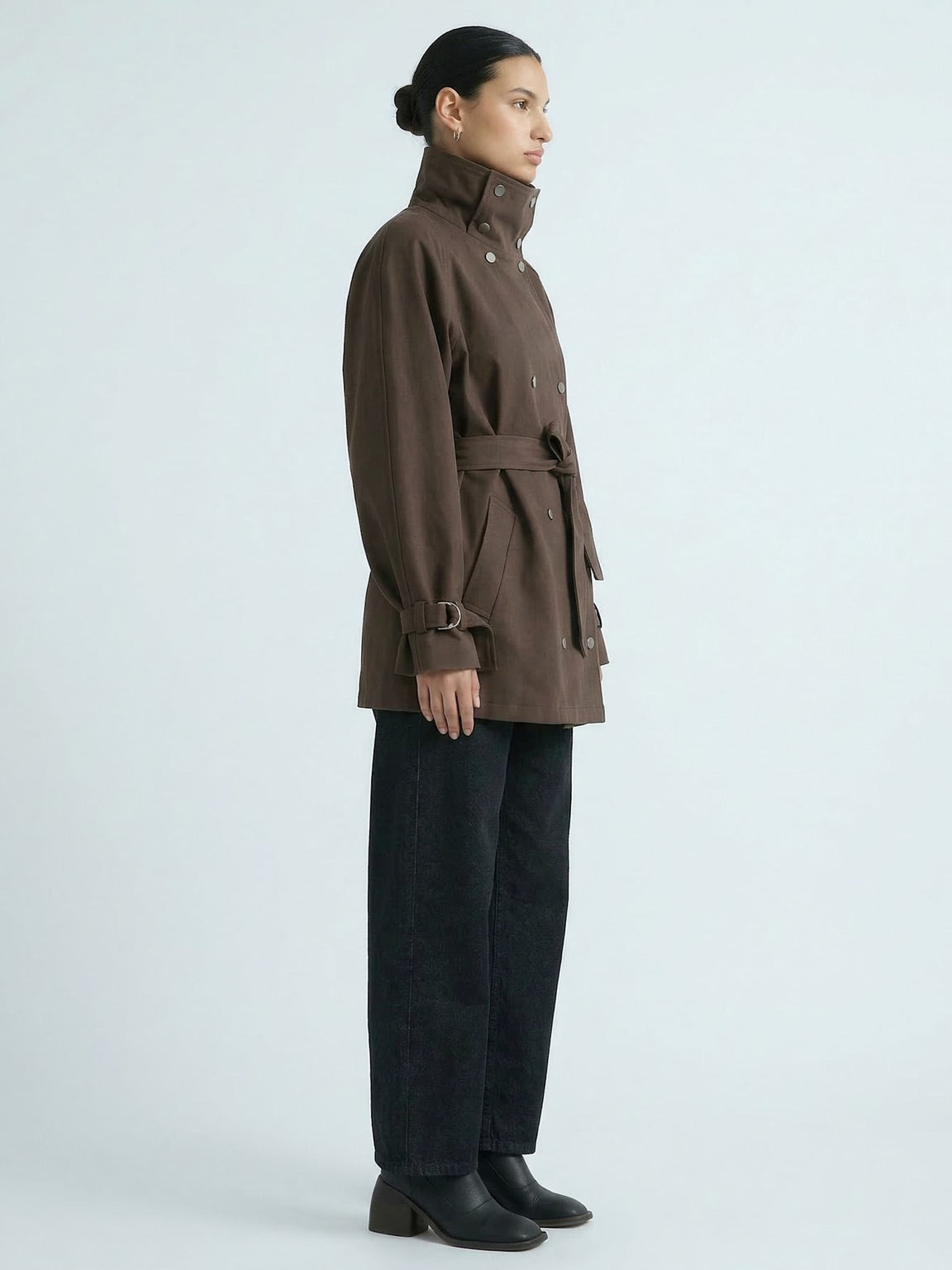 SKYLER CANVAS JACKET - BROWN