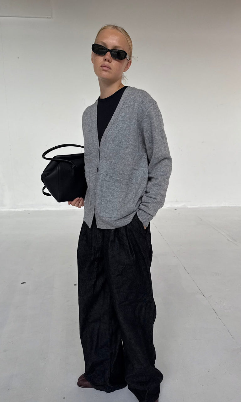 LOLA CARDIGAN KNIT - GREY