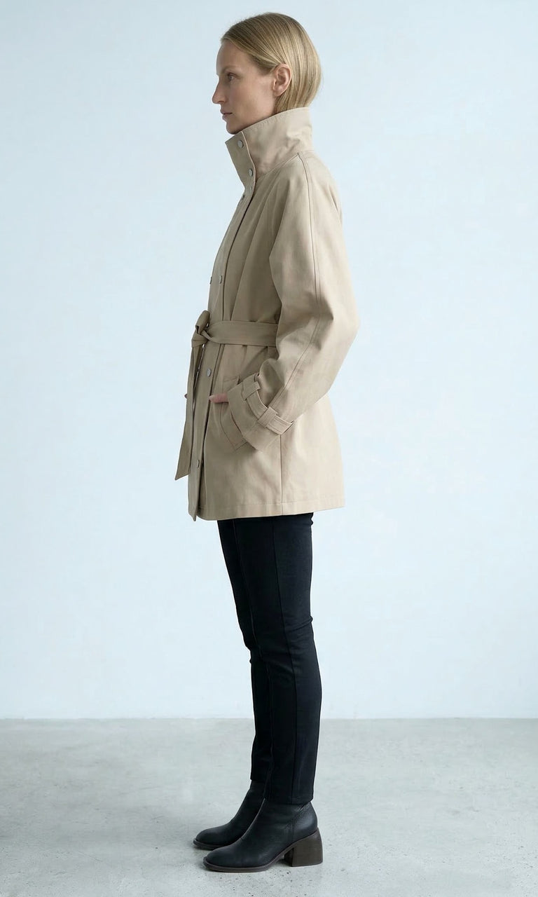 SKYLER CANVAS JACKET - BEIGE