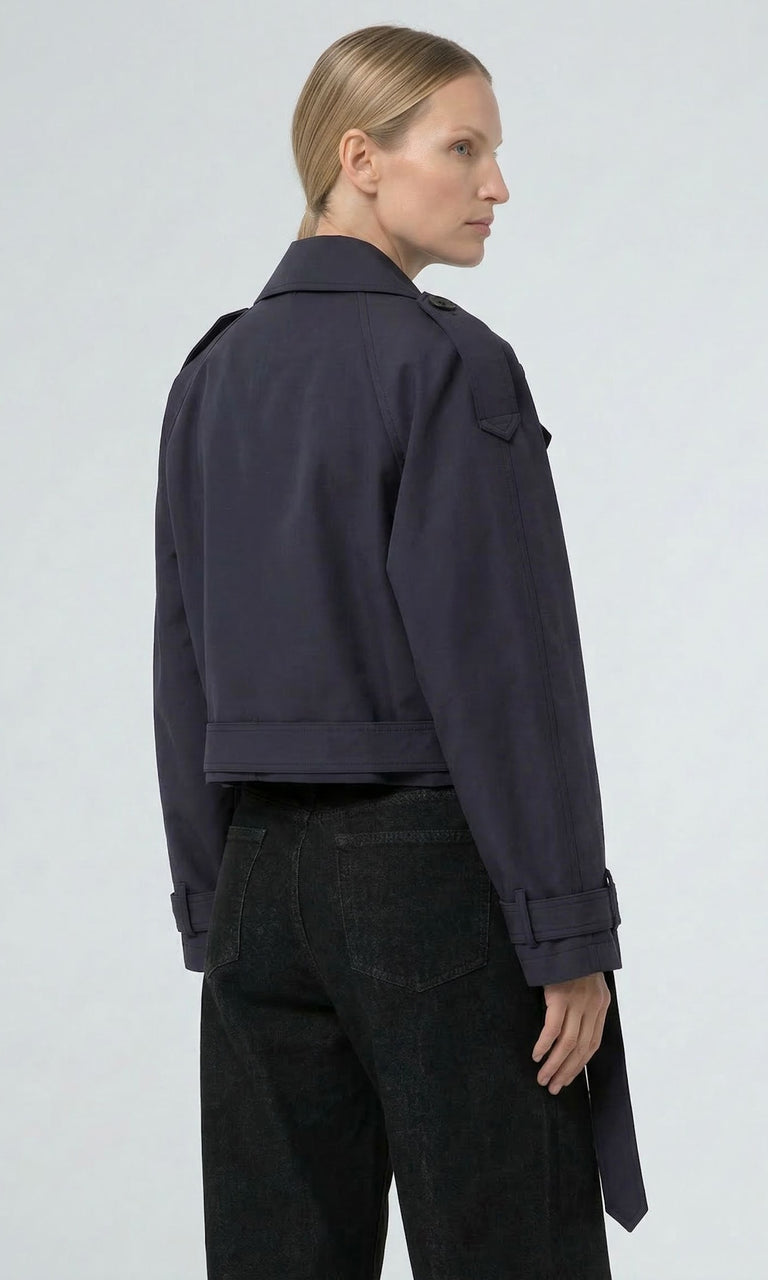 BOBBY CANVAS JACKET - NAVY