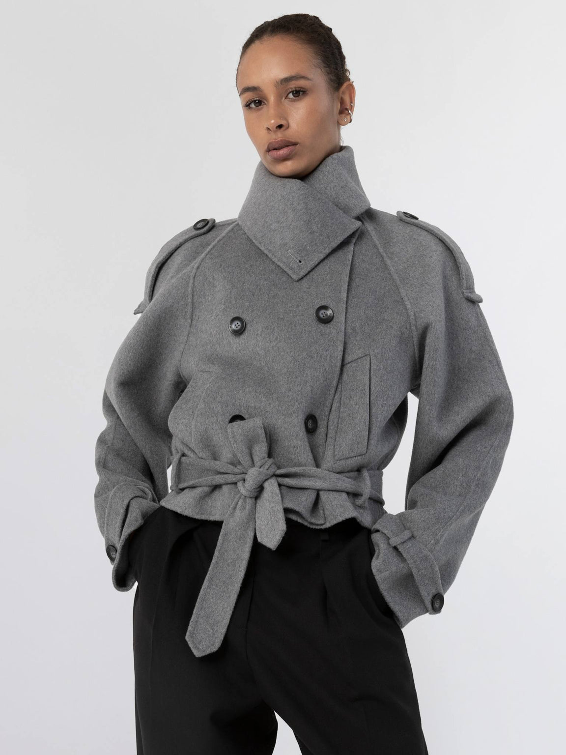 BELLO WOOL JACKET GREY