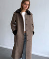 EDEN COAT - BROWN/BLACK