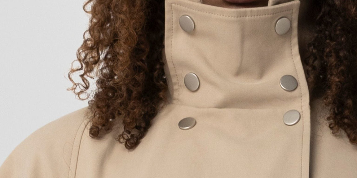 SKYLER CANVAS COAT - BEIGE