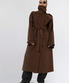 BELLO WOOL COAT - BROWN