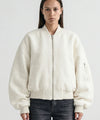 KIAN TWEED BOMBER - CREME