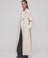 KIRA LINEN COAT - CREME