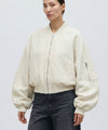 KIAN LINEN BOMBER - CREME