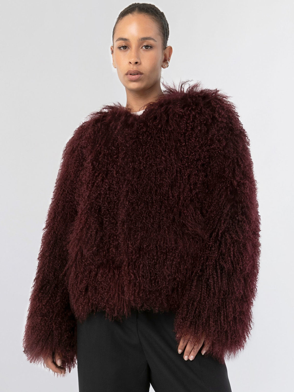 CARLY JACKET - BURGUNDY