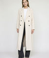 HARVEY LINEN COAT - CREME
