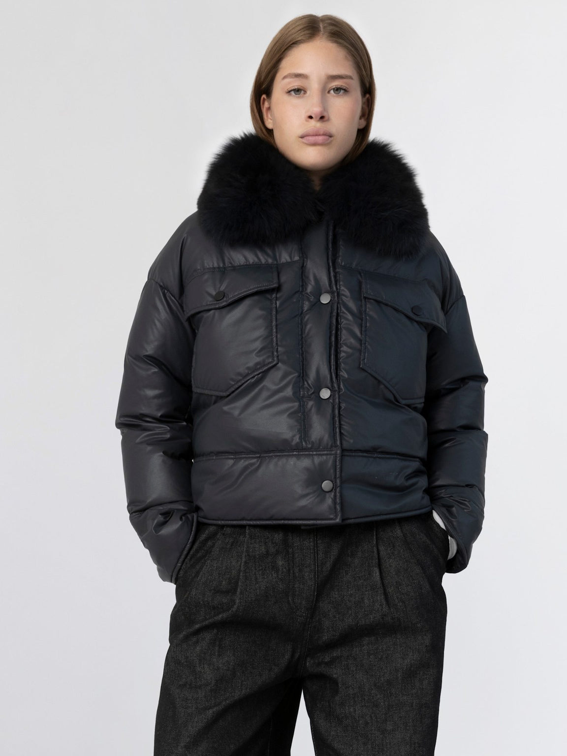 CHARLIE PUFFER JACKET - NAVY