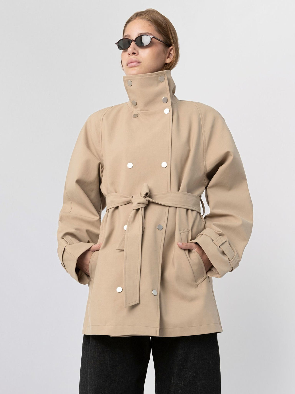 SKYLER CANVAS JACKET - BEIGE