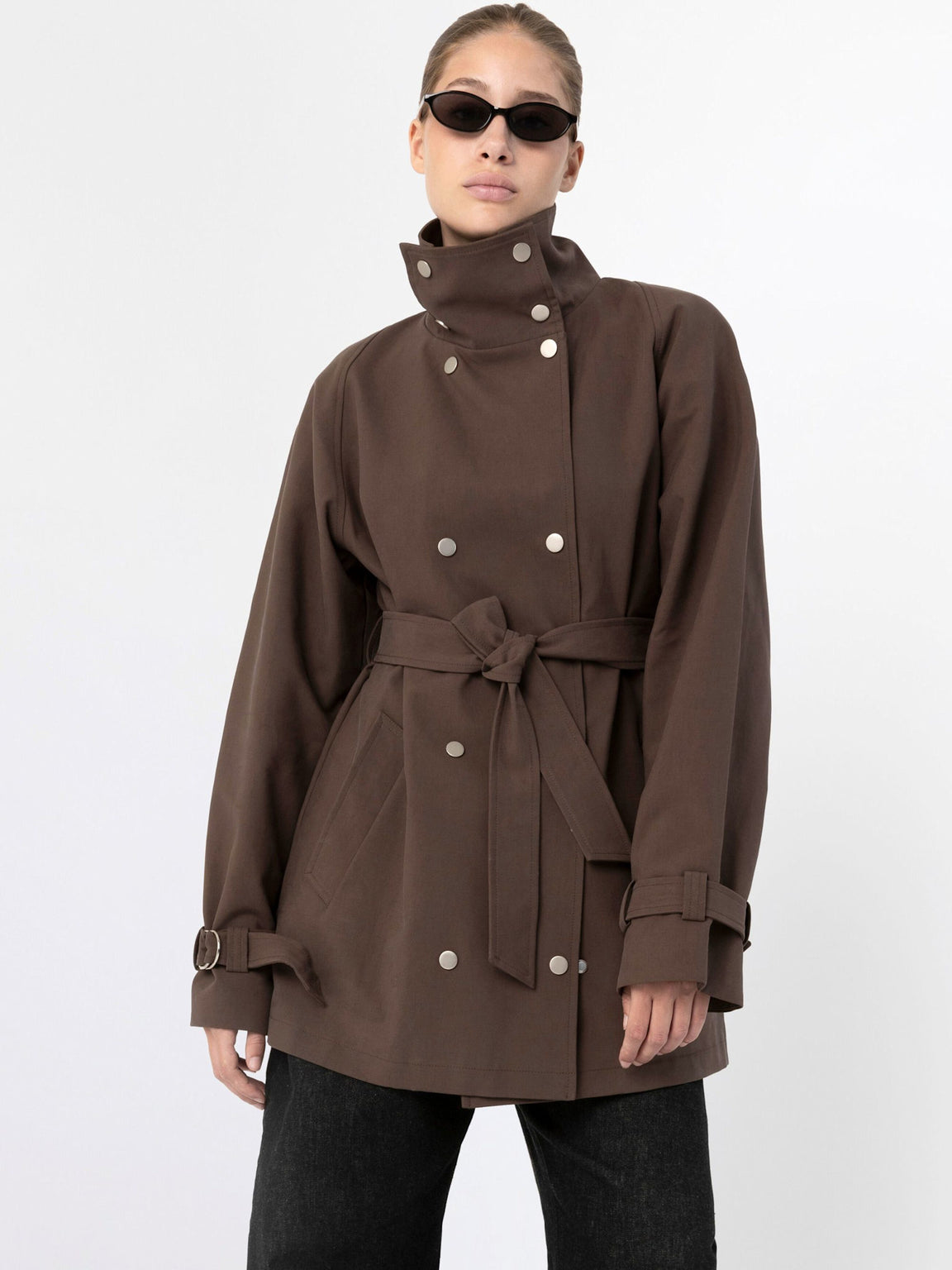 SKYLER CANVAS JACKET - BROWN