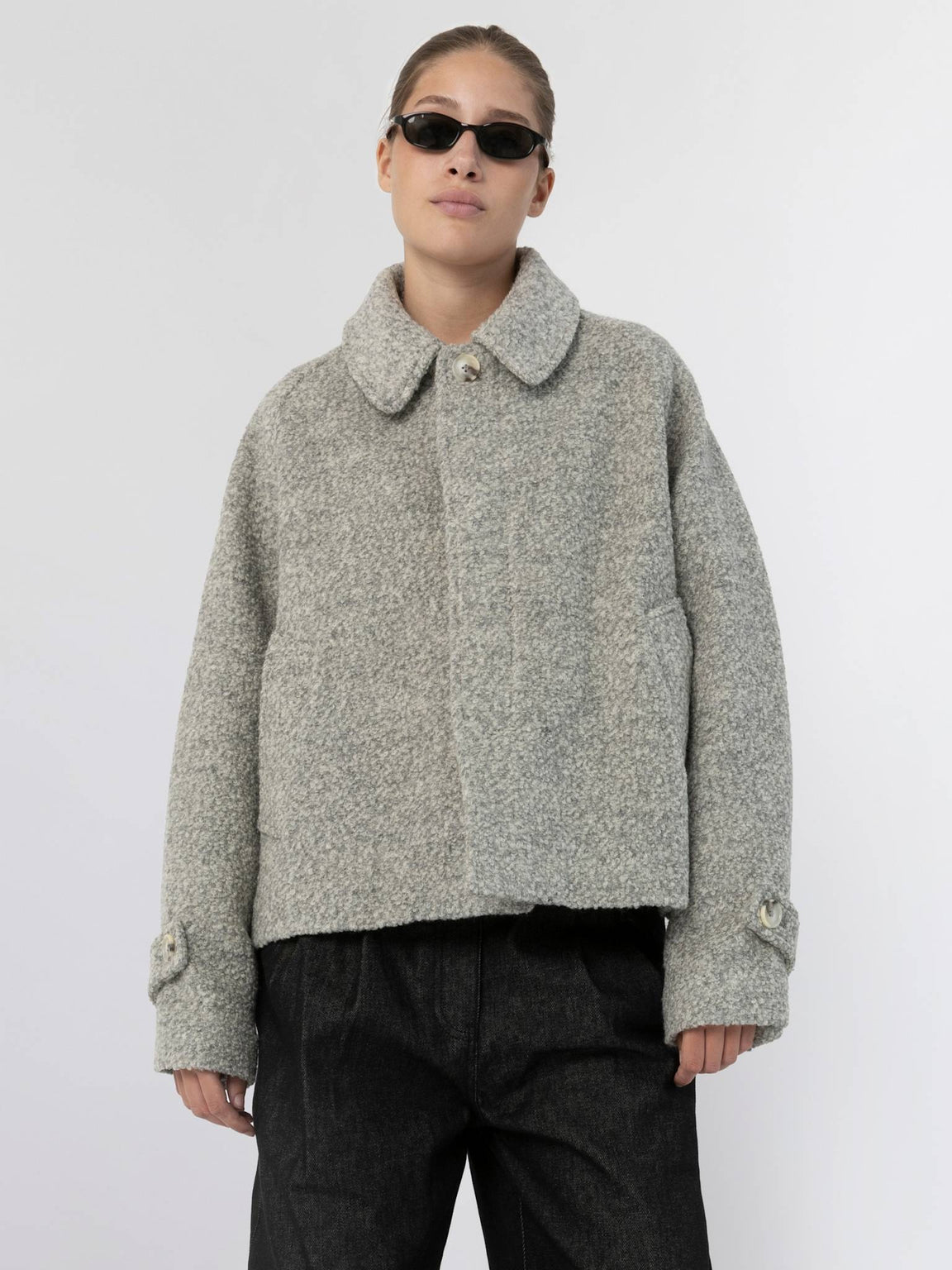 GIA BOUCLE JACKET - GREY