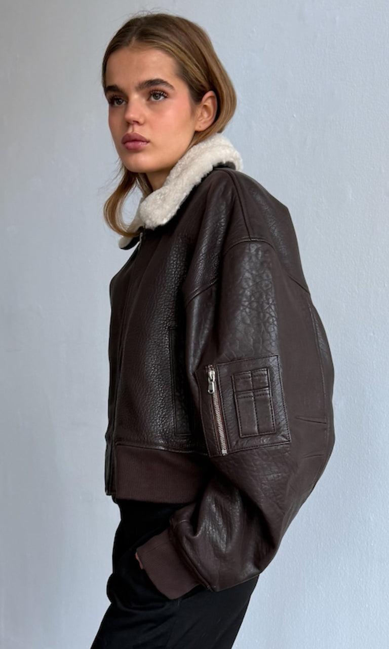 ESTELLE JACKET - BROWN