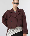 BOBBY CANVAS JACKET - BURGUNDY
