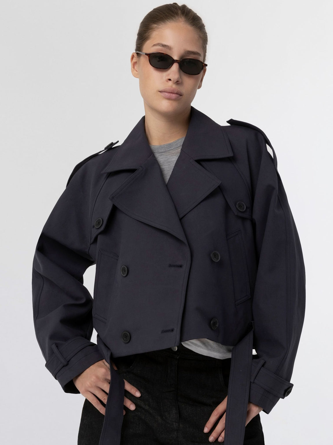 BOBBY CANVAS JACKET - NAVY