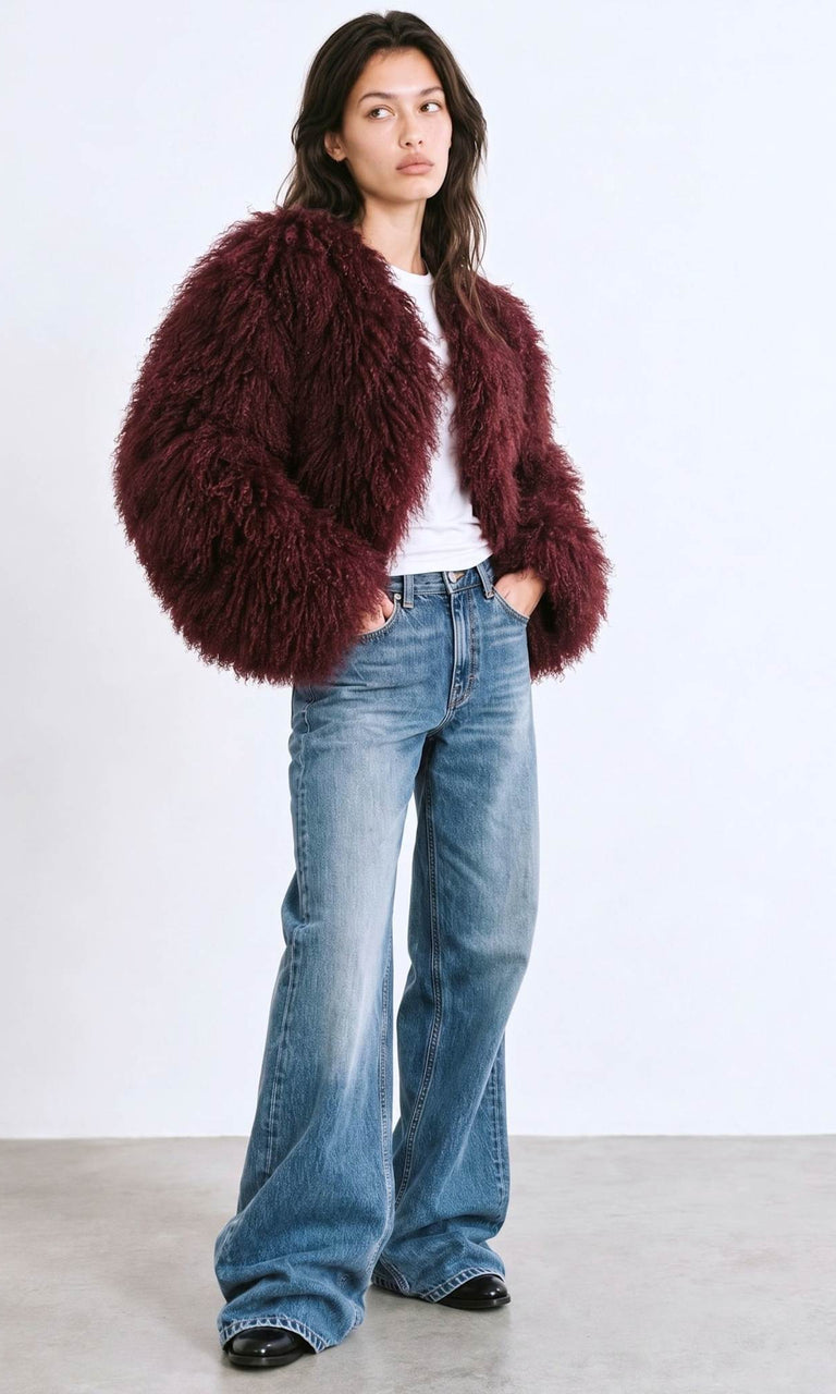 CARLY JACKET - BURGUNDY