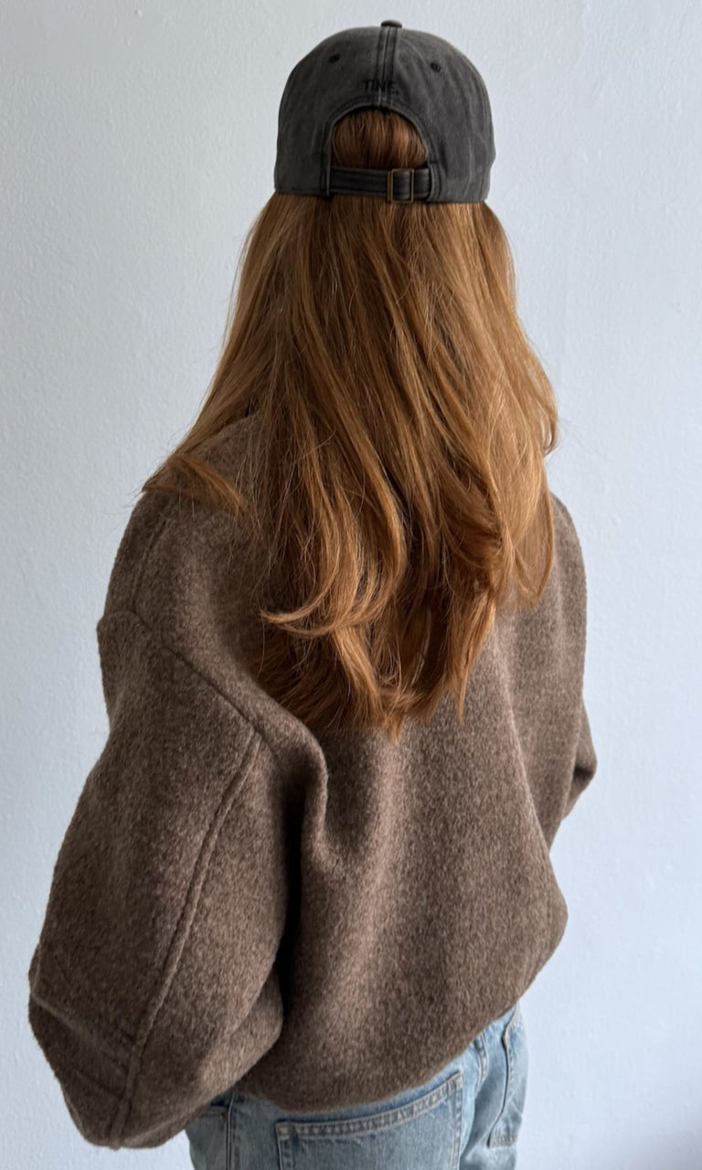 AVERY BOBMER JACKET - BROWN/BLACK