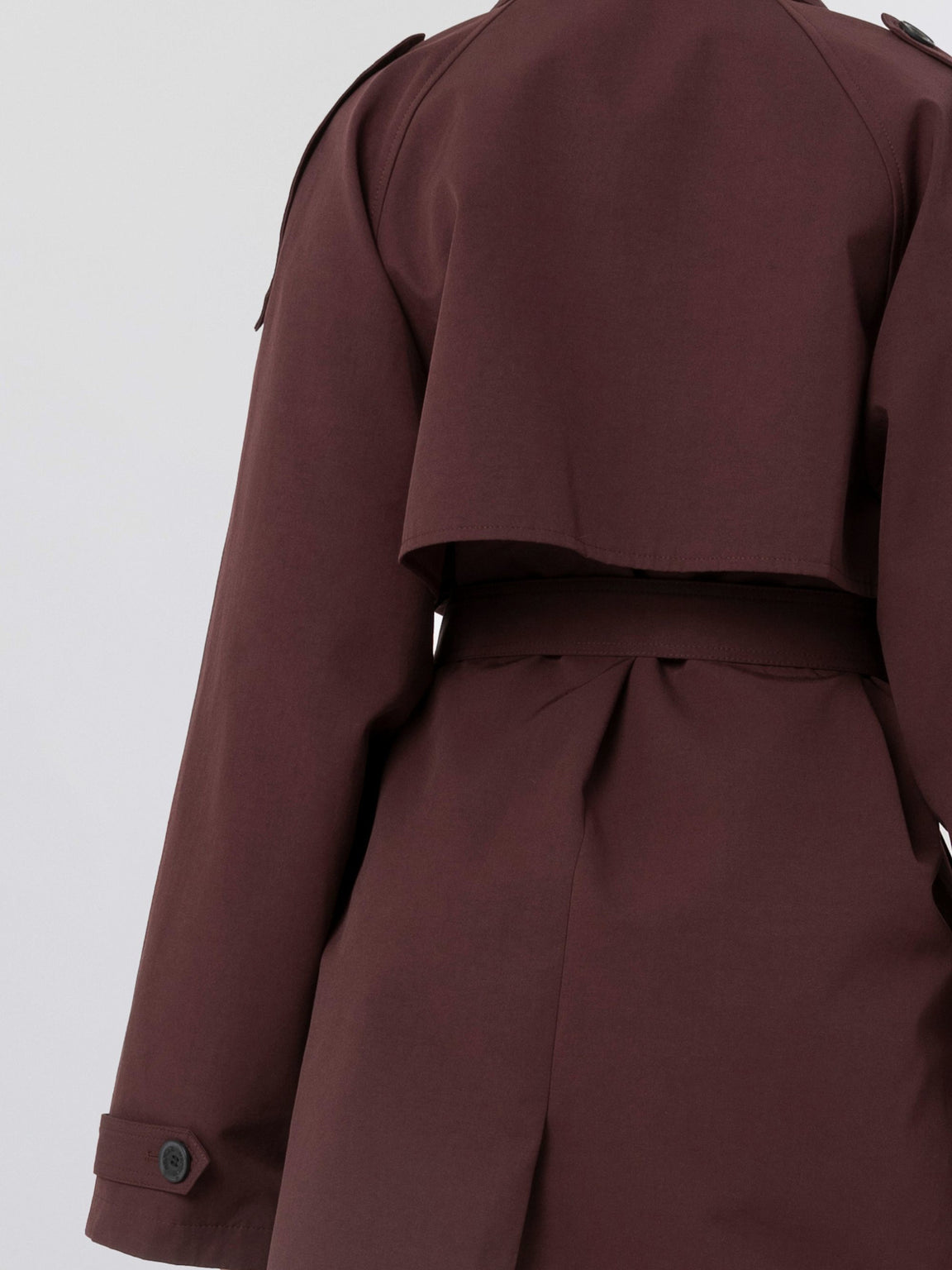 BOBBY CANVAS COAT - BURGUNDY