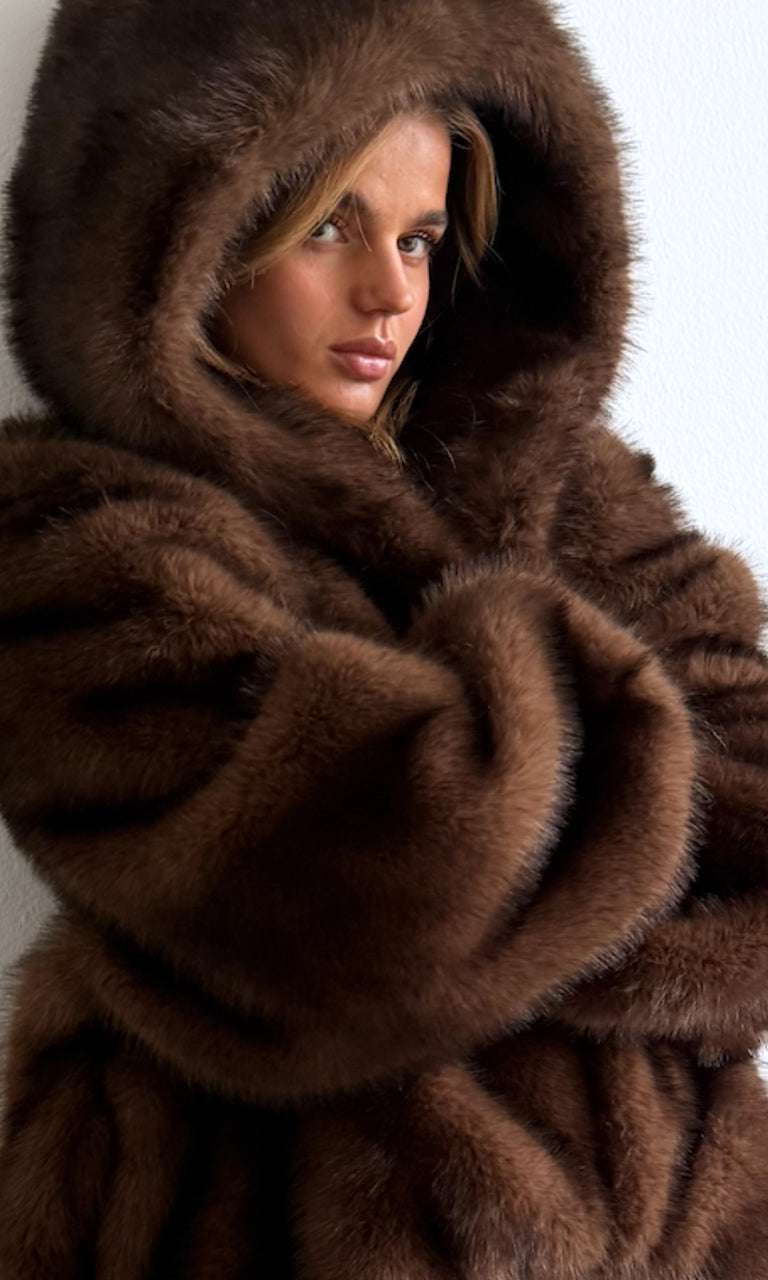 WILMA JACKET - DARK BROWN