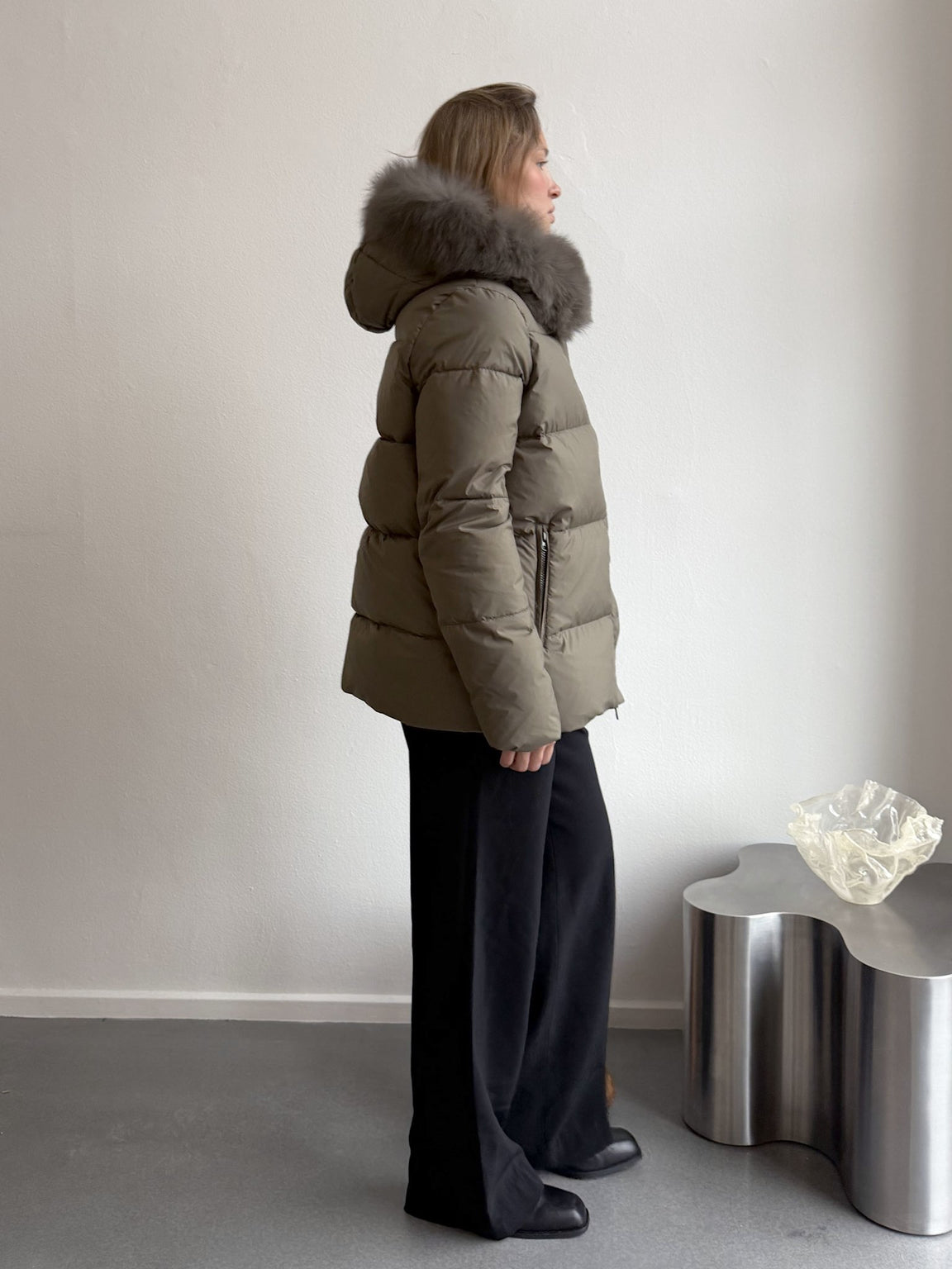 ALVA DOWN JACKET - OLIVE GREEN