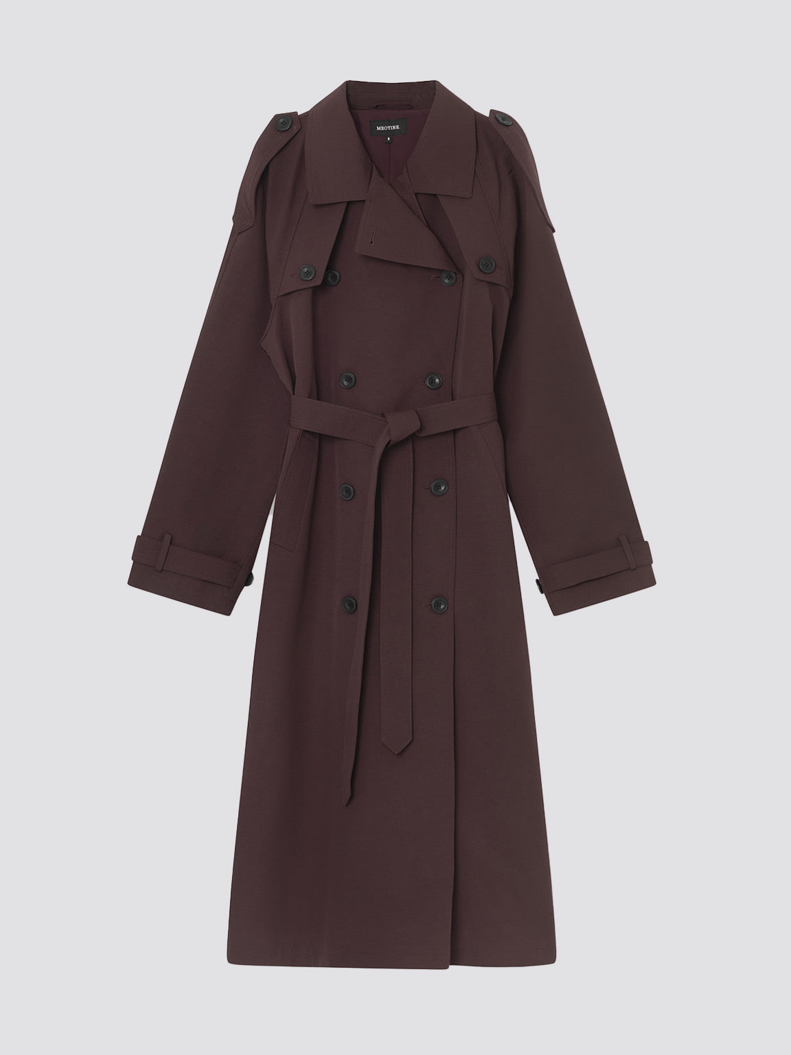 BOBBY CANVAS COAT - BURGUNDY