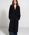 HARVEY LINEN COAT - BLACK