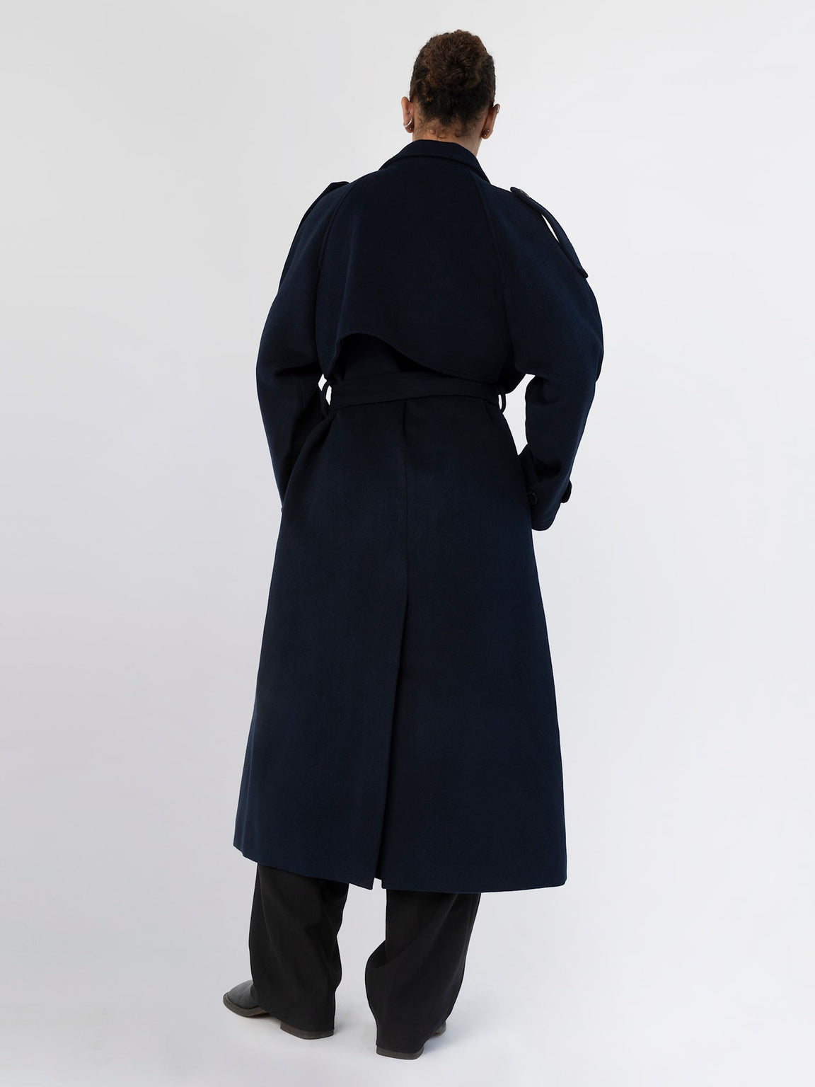 BEA WOOL COAT - NAVY