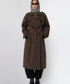 BOBBY CANVAS COAT - BROWN