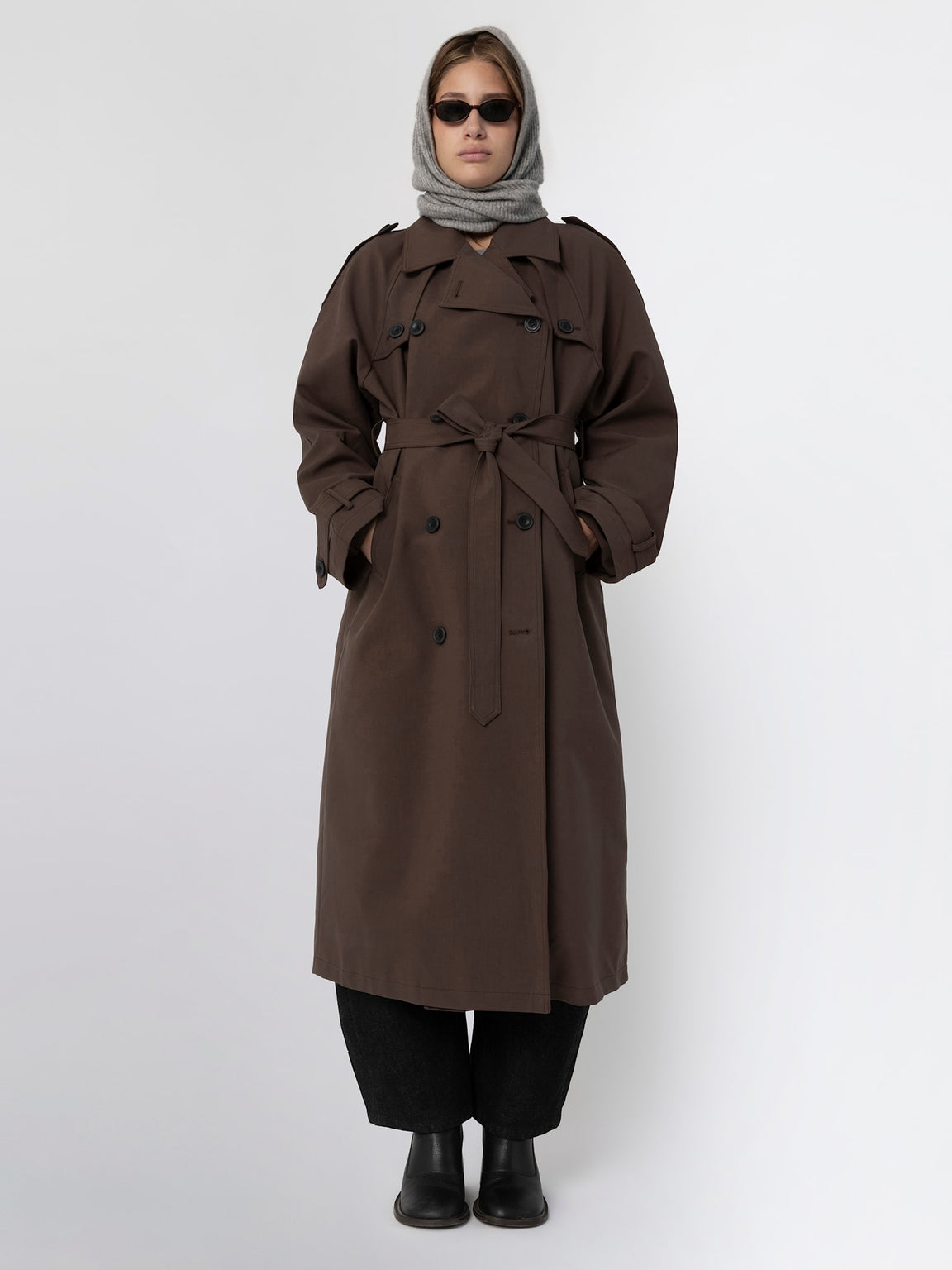 BOBBY CANVAS COAT - BROWN