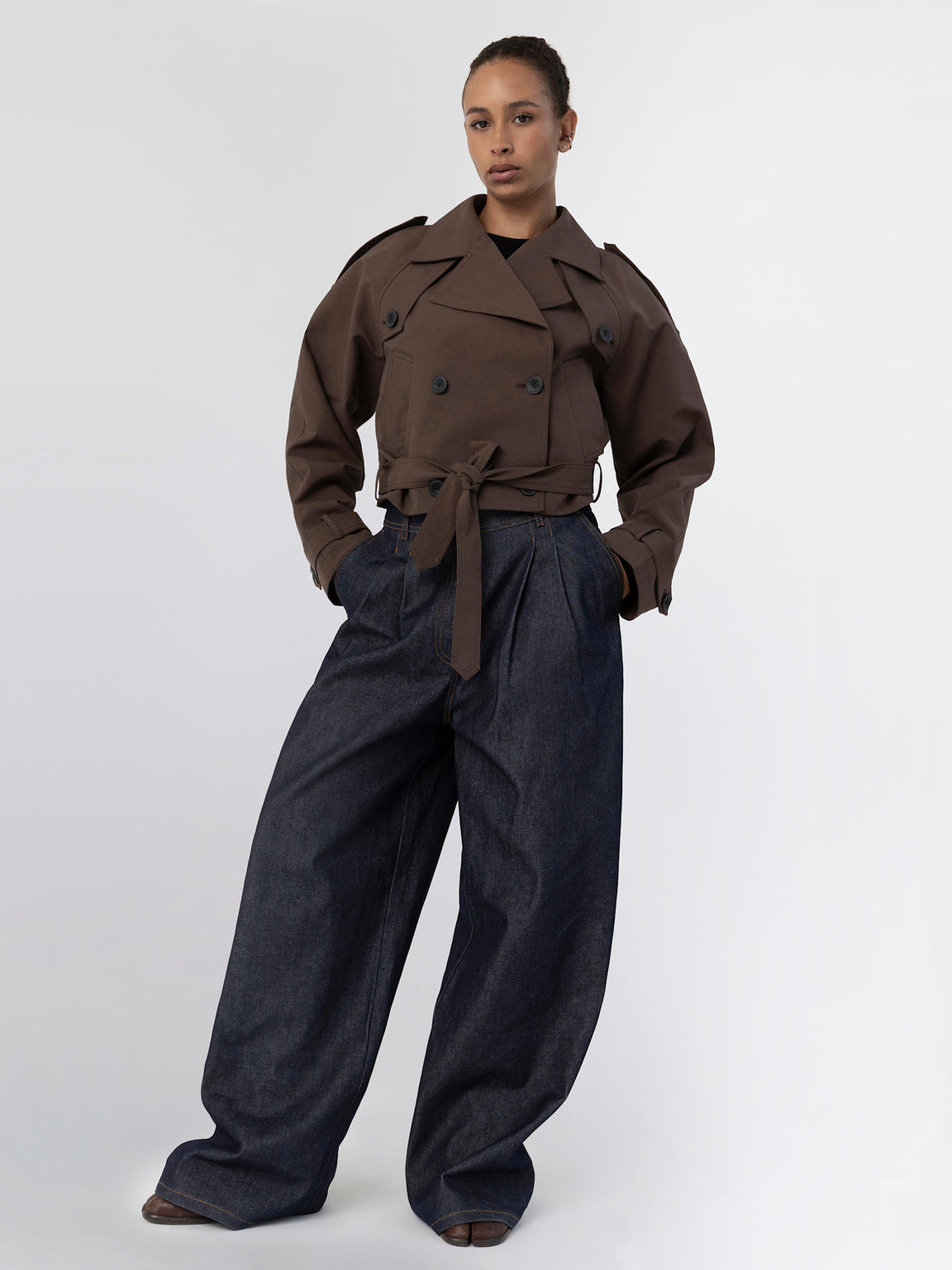 BOBBY CANVAS JACKET - BROWN