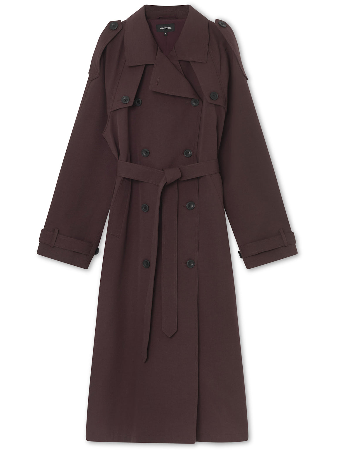 BOBBY CANVAS COAT - BURGUNDY