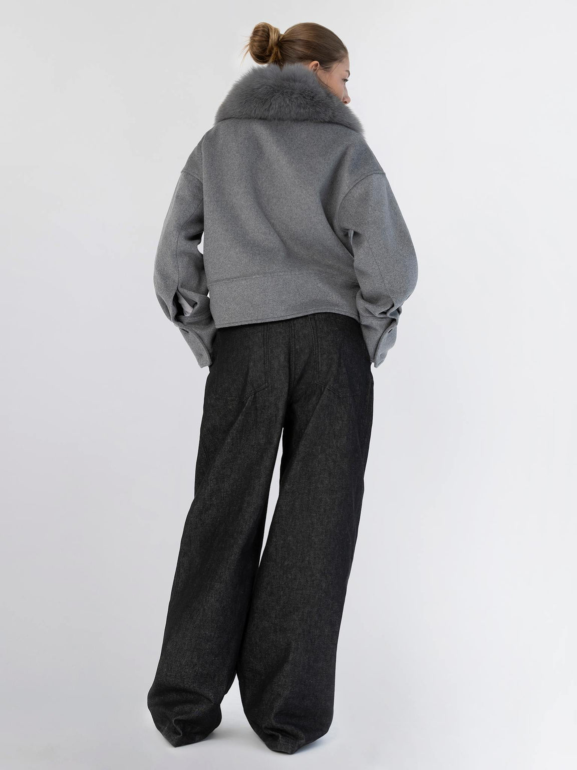 CHARLIE WOOL JACKET - MELANGE GREY