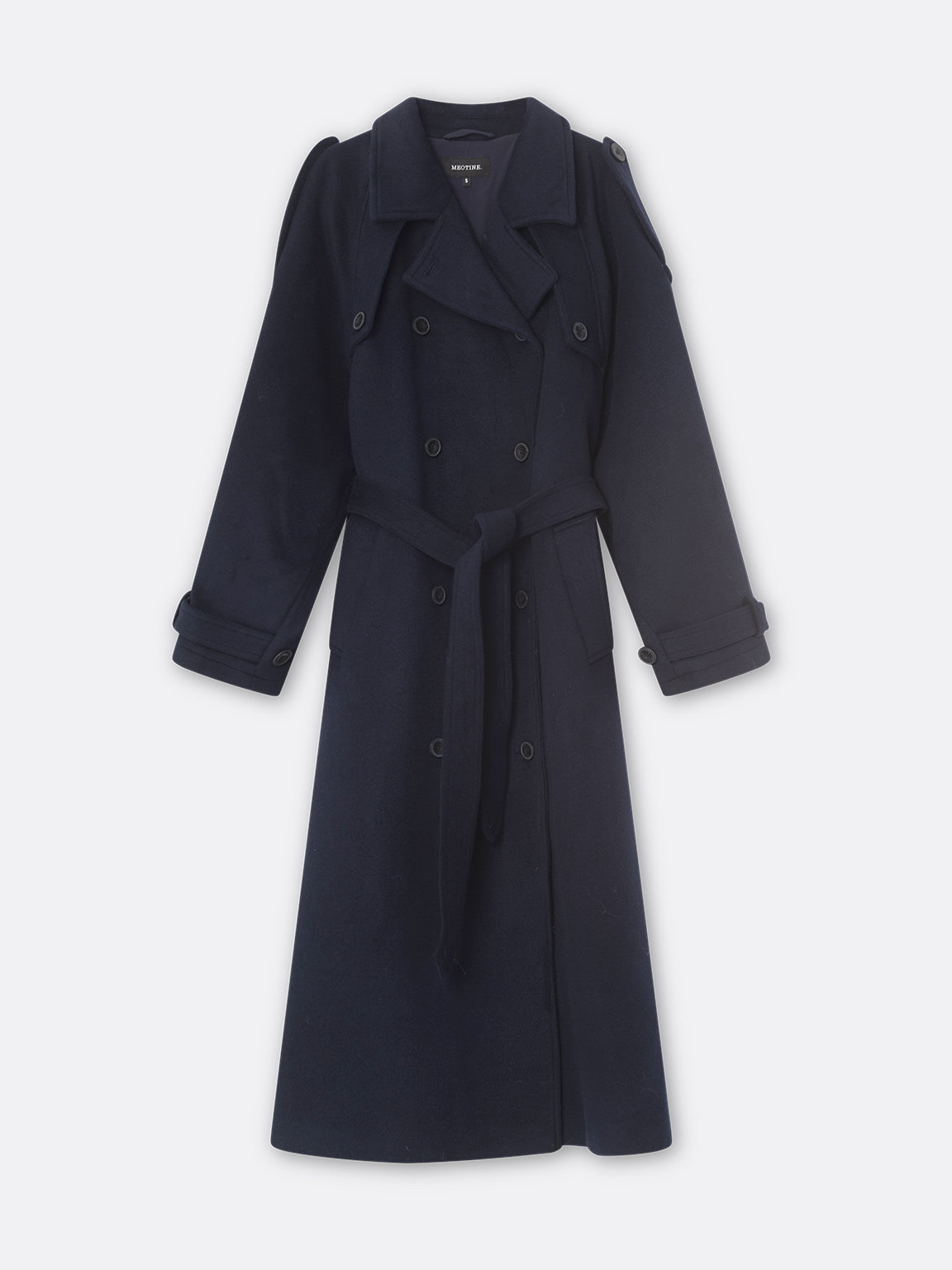 BEA WOOL COAT - NAVY