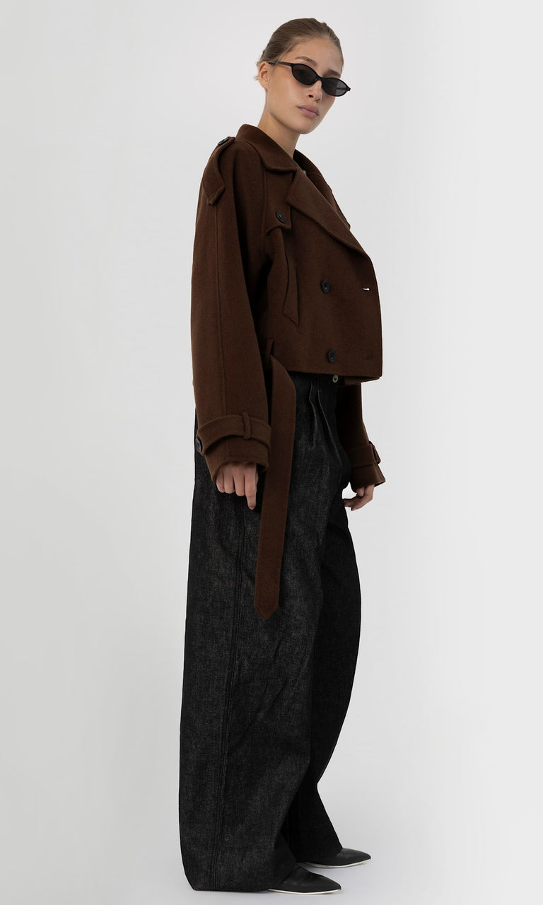 JOHN WOOL JACKET BROWN