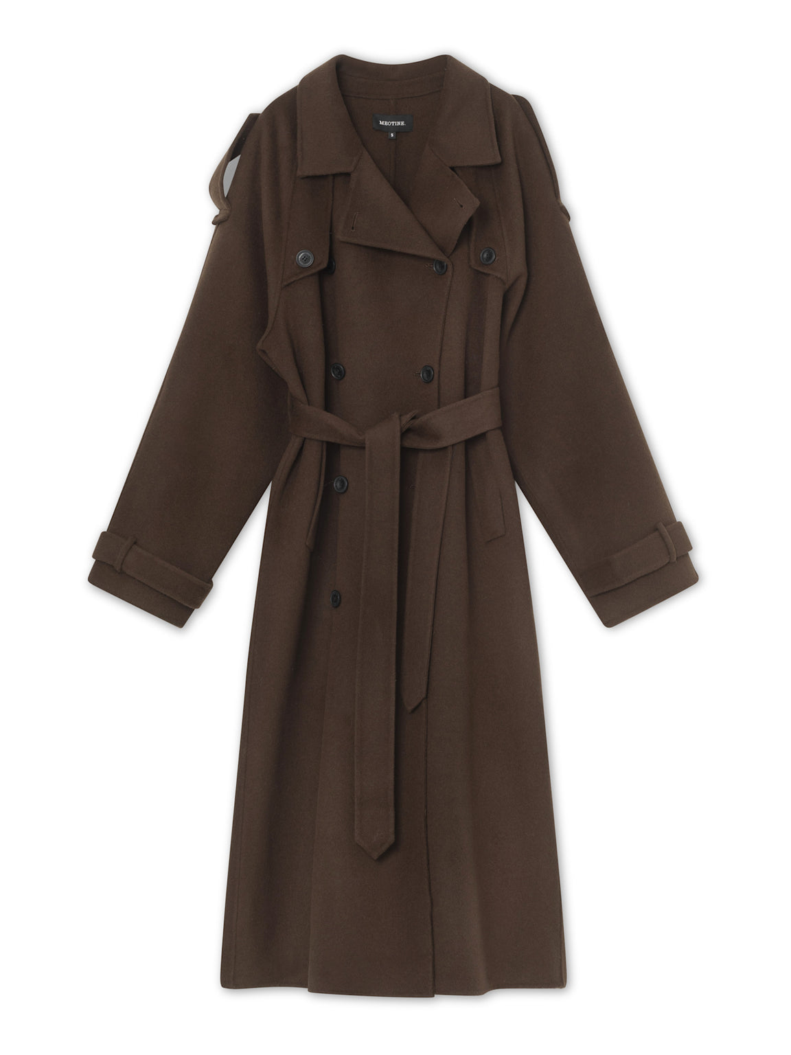 JOHN WOOL COAT - BROWN
