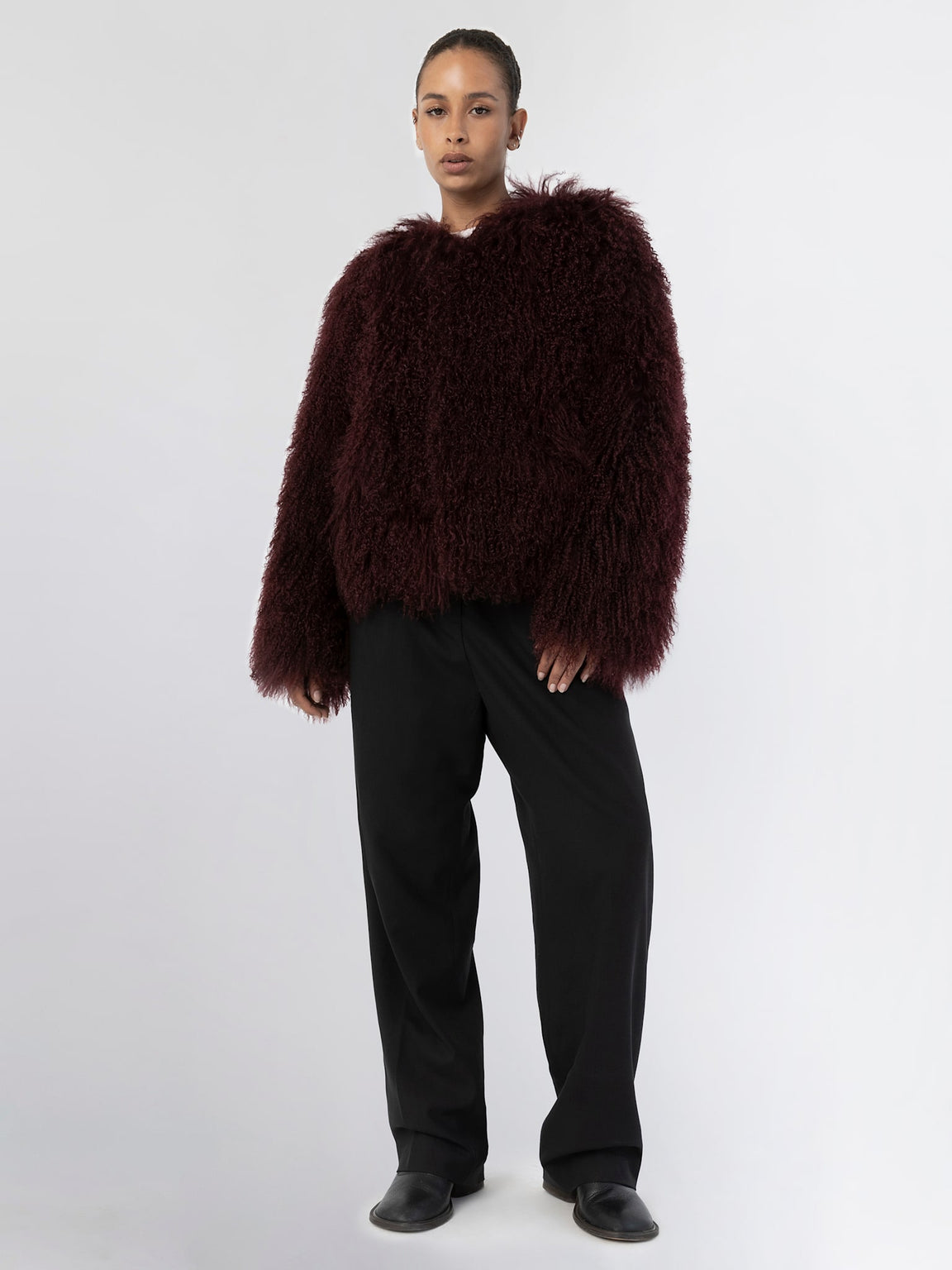 CARLY JACKET - BURGUNDY