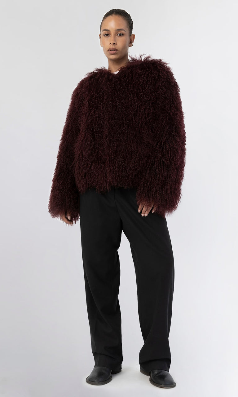 CARLY JACKET - BURGUNDY