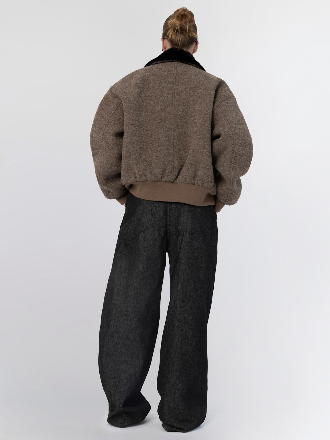 AVERY BOBMER JACKET - BROWN/BLACK