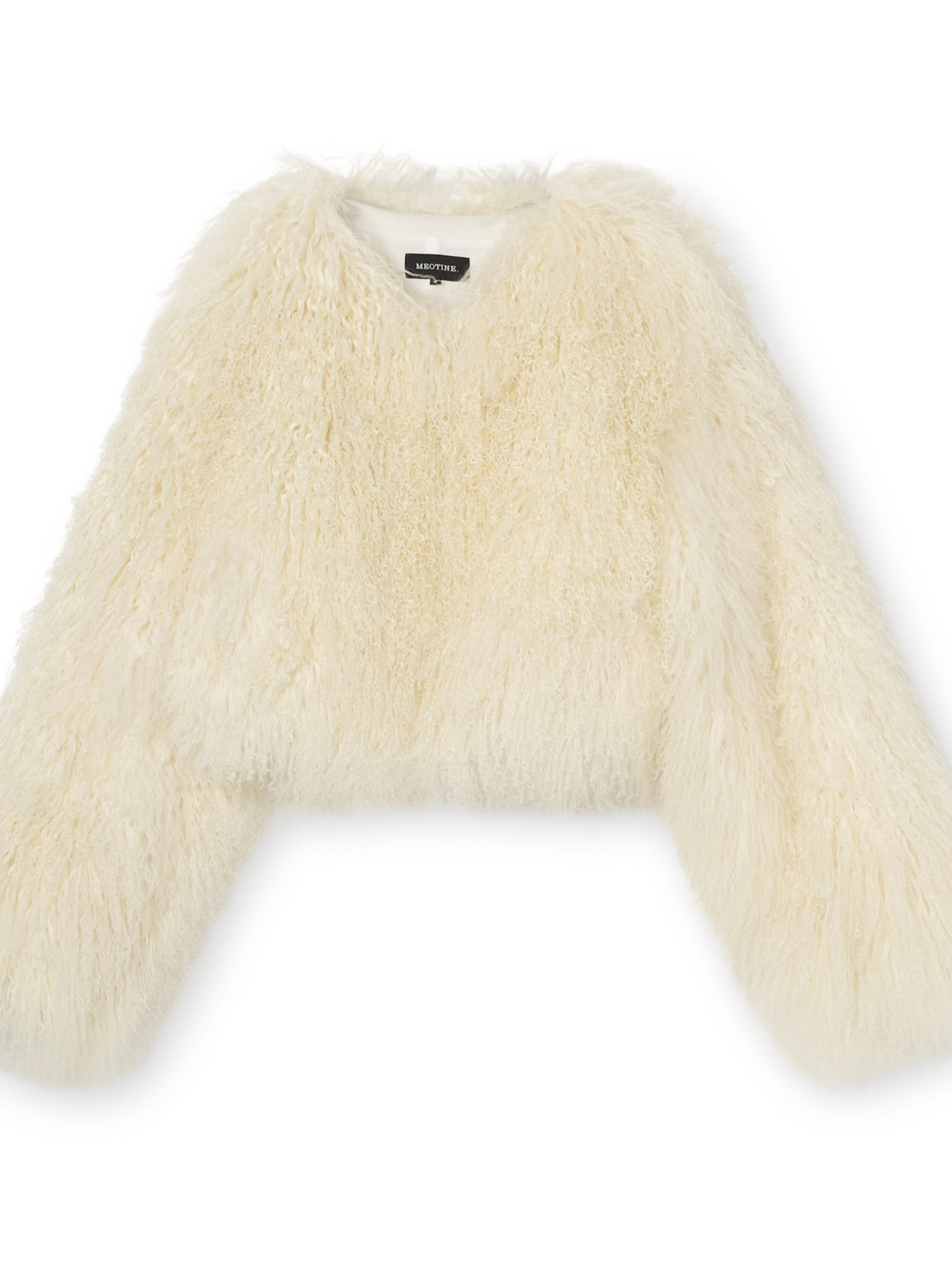 CARLY CROPPED JACKET - CREME