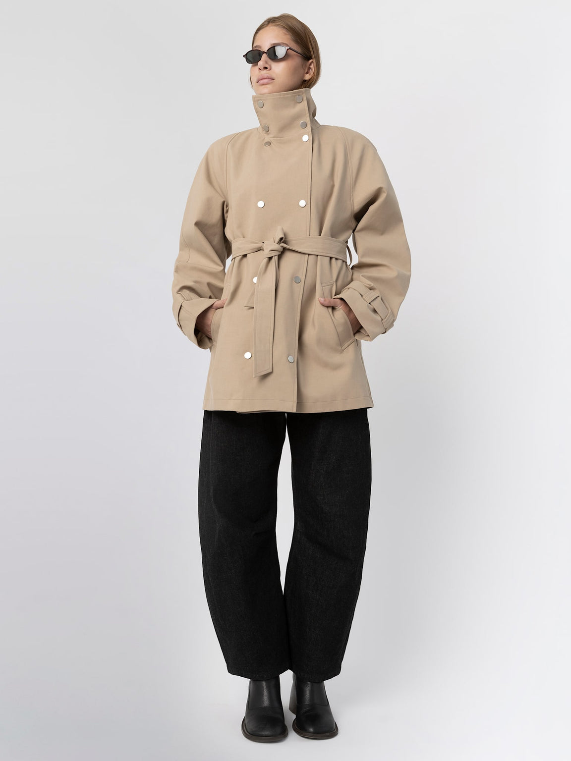 SKYLER CANVAS JACKET - BEIGE