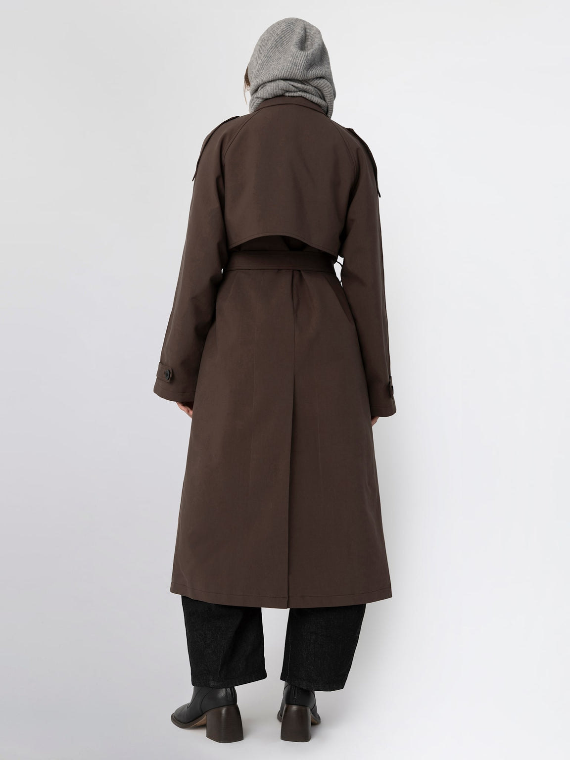 BOBBY CANVAS COAT - BROWN