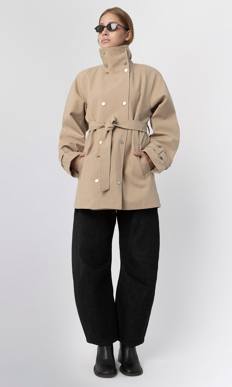 SKYLER CANVAS JACKET - BEIGE