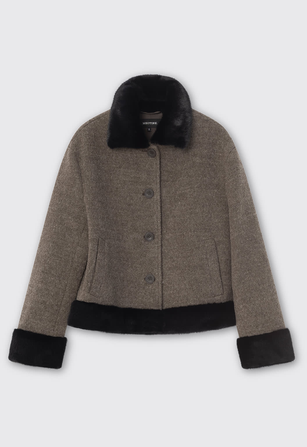 EDEN JACKET - BROWN/BLACK