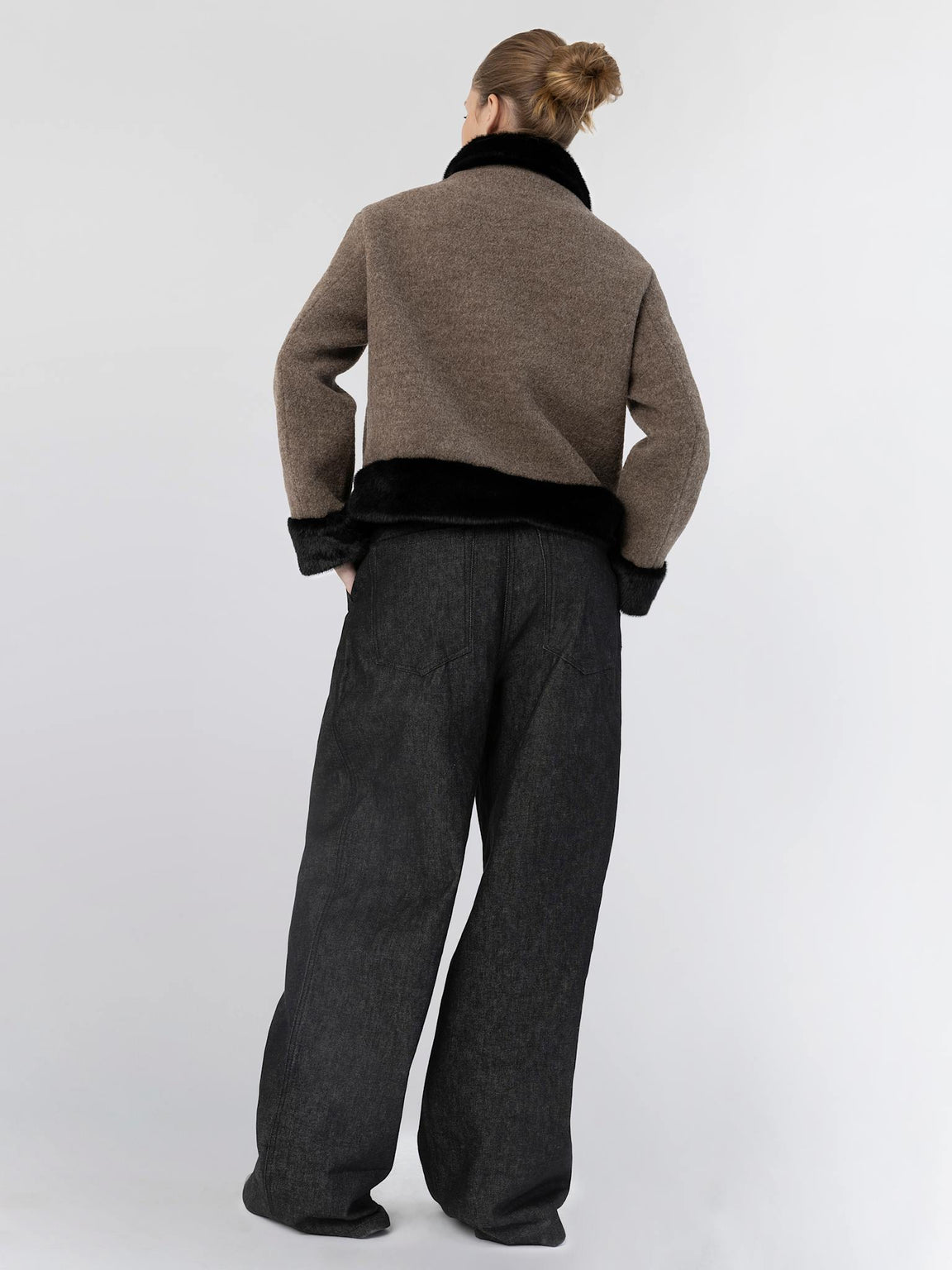 EDEN JACKET - BROWN/BLACK