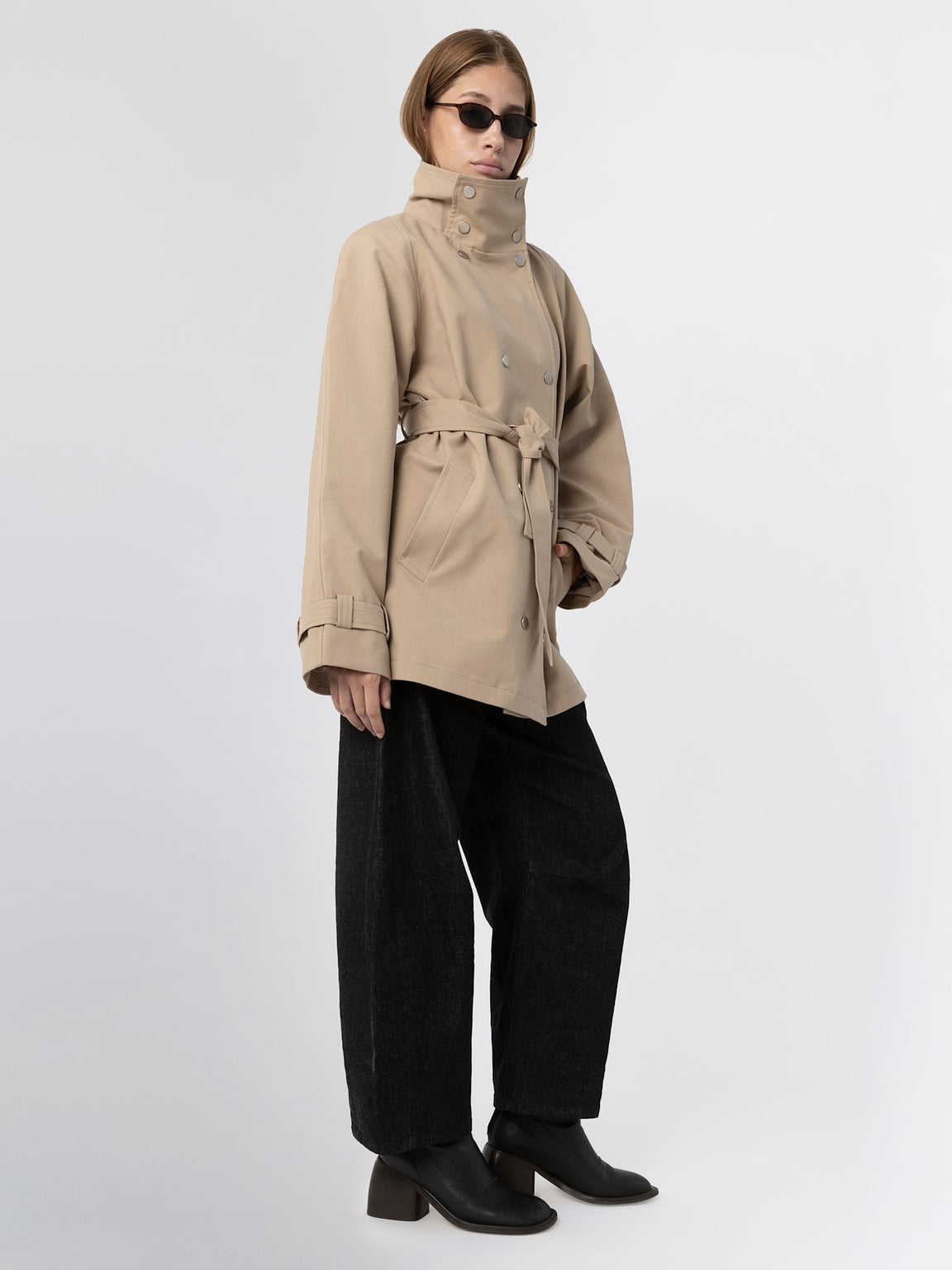 SKYLER CANVAS JACKET - BEIGE